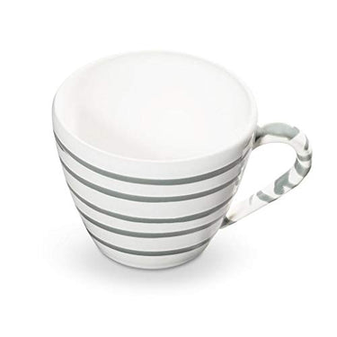 GMUNDNER KERAMIK Cappuccino Cup Gourmet Capacity: 0.16 Liters Grey Flamed Tableware, handmade in Austria on Sale